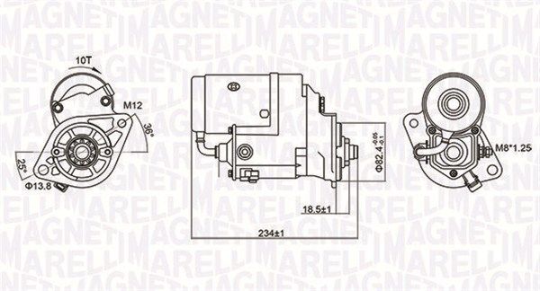 MAGNETI MARELLI Käynnistinmoottori 063721154010